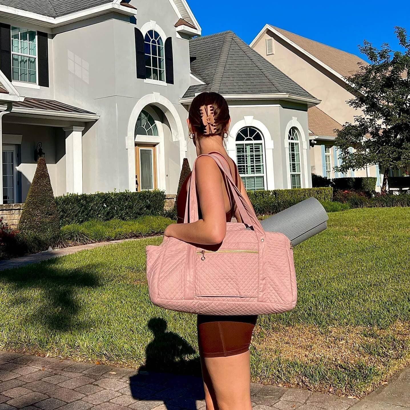 Weekender Reisetasche Damen – Große Handgepäck Tasche mit Schuhfach & Wasserabweisendem Material