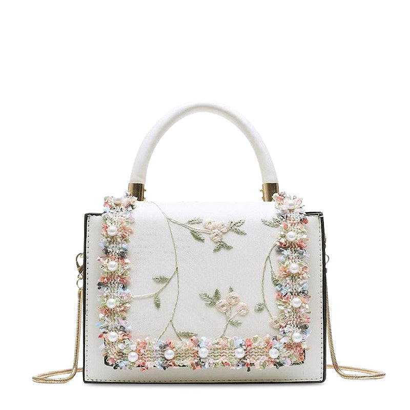 Elegante Blumen Handtasche – Einzigartige Details & Zeitlose Eleganz