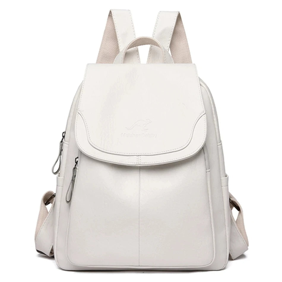 Eleganter Damen-Rucksack aus PU-Leder – Wasserdicht, Vielseitig & Nachhaltig für Alltag, Arbeit & Reisen