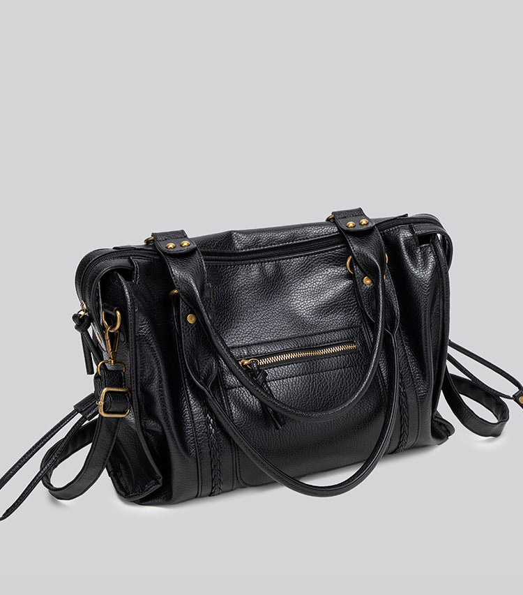 Elegant & Praktisch – Schwarze Damen Handtasche für Alltag & Business