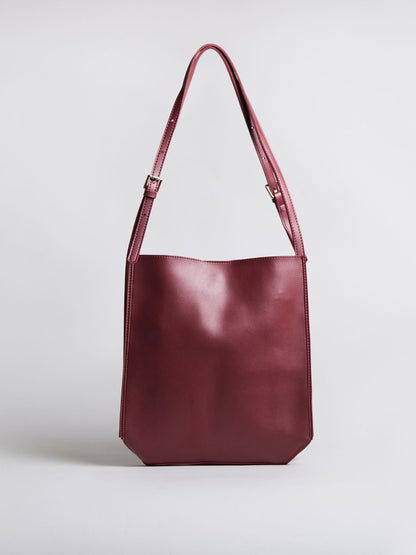Minimalistische Schultertasche Damen – Schwarz & Braun, Geräumig & Elegant