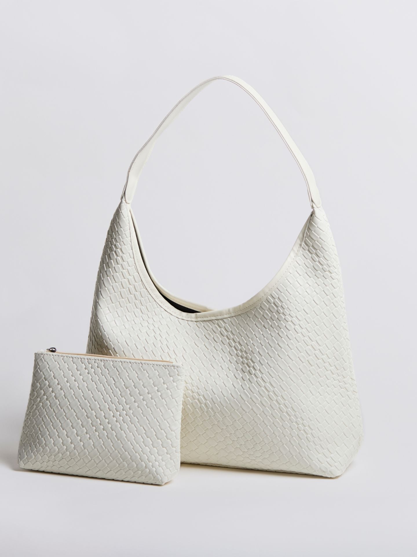 Luxuriöse Geflochtene Schultertasche mit Etui – Geräumig, Stilvoll & Nachhaltig