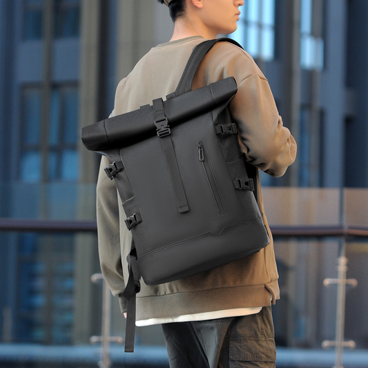 Wasserdichter Rolltop Rucksack – Moderner Tagesrucksack mit viel Stauraum & Laptopfach