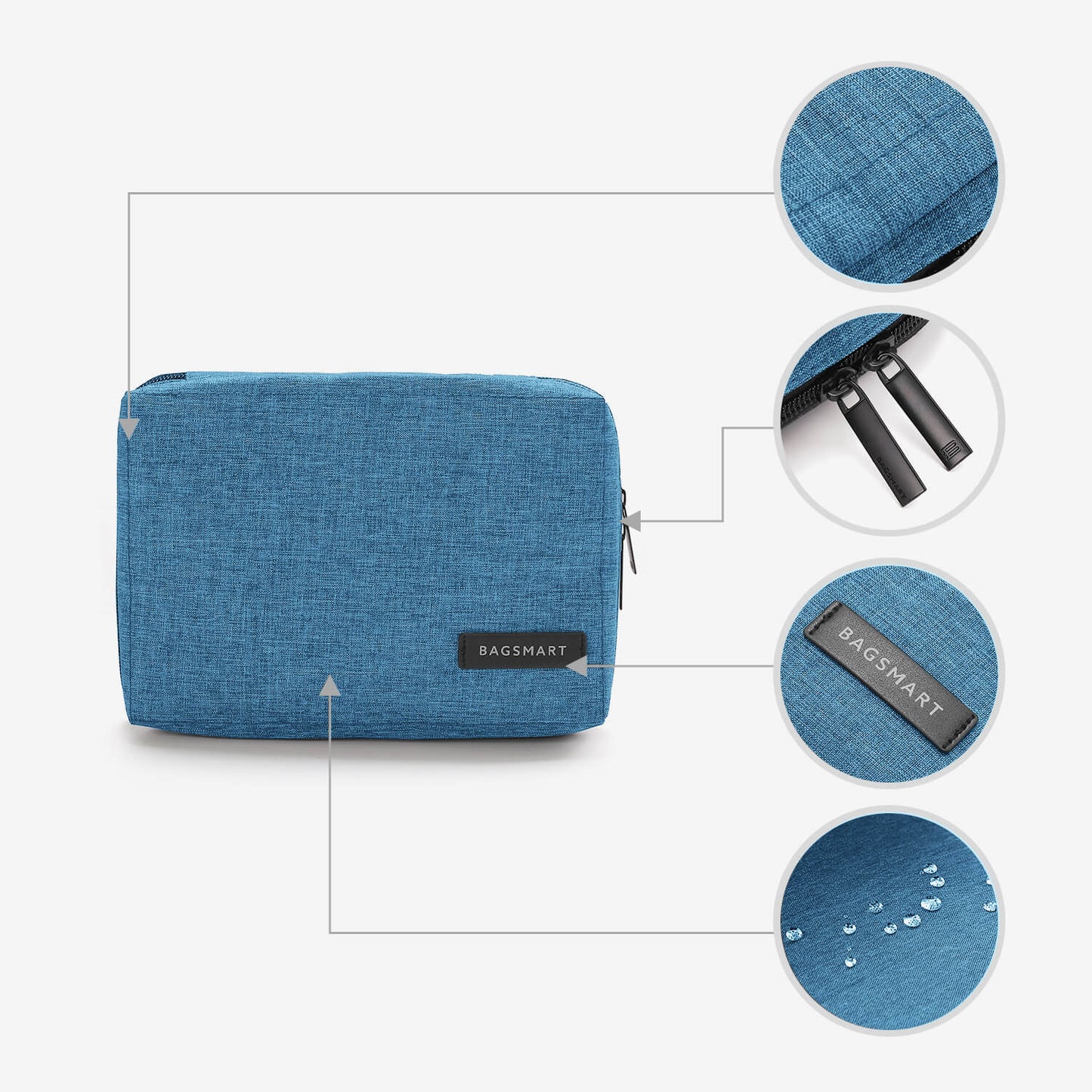 Tech Organizer – Wasserdichte Kabeltas für Reisen & Alltag