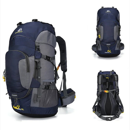 Wasserdichter 70L Wanderrucksack – Leicht, Ergonomisch & Vielseitig für Trekking, Camping & Reisen