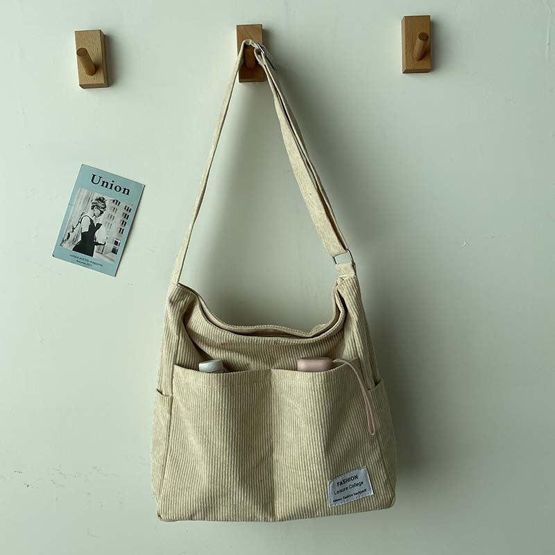Damen Canvas Schultertasche – Stylisch, Geräumig & Wasserabweisend