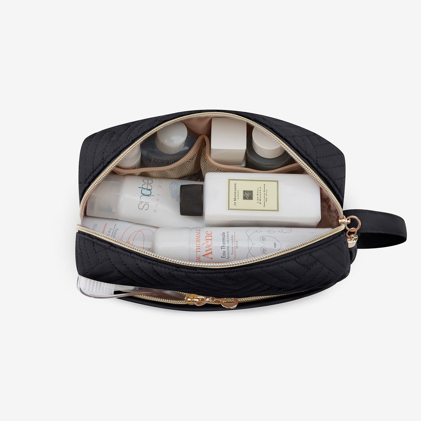 Luxus Kulturbeutel mit Handgelenksband – Wasserabweisender Make-up & Reise Organizer
