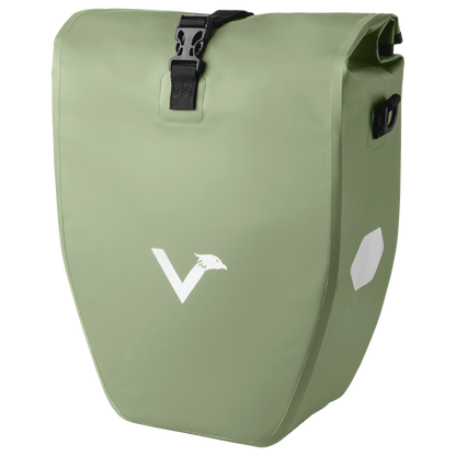 Wasserdichte Fahrradtasche 25L für Gepäckträger – Rolltop, Reflektoren, Pendler & Freizeit