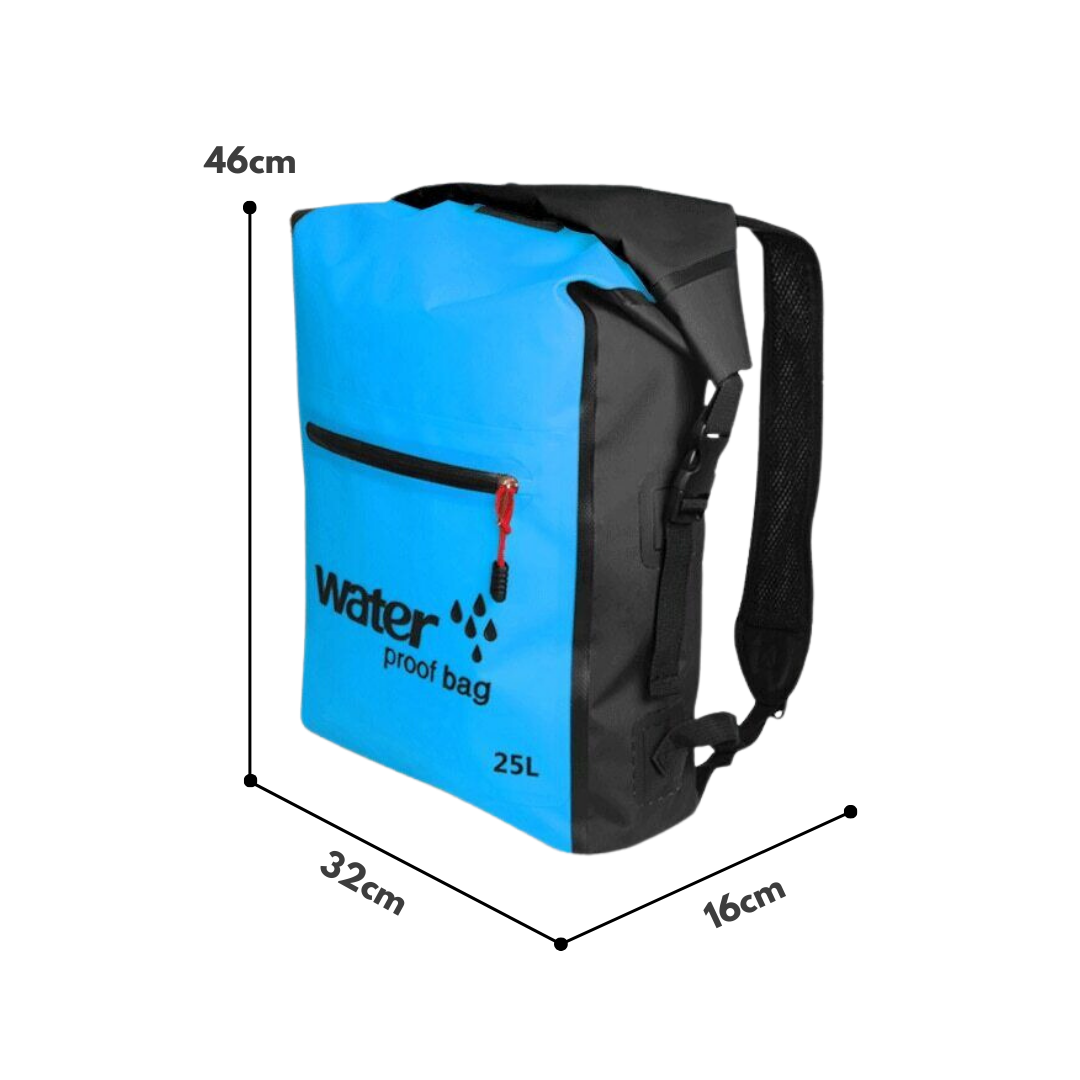 Wasserdichter Rucksack 25L – Perfekt für Kajakfahren, Wandern & Strandtage
