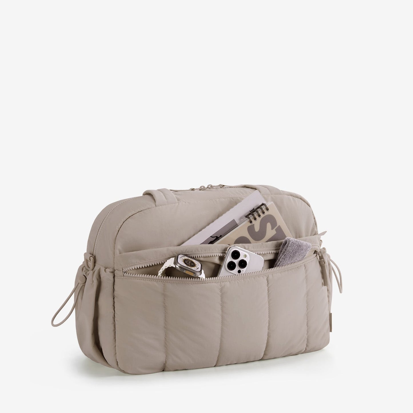 Reisetasche für Handgepäck – Leicht & Wasserabweisend mit Trolley-Gurt & PVC-Fach