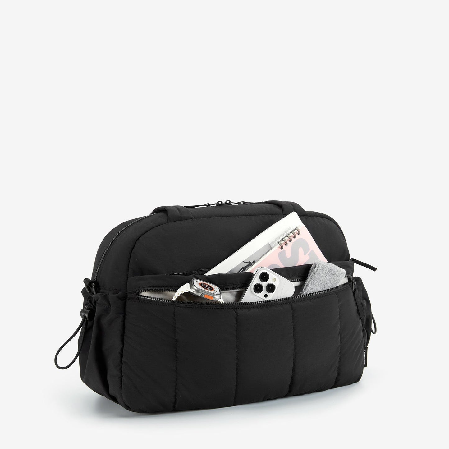 Reisetasche für Handgepäck – Leicht & Wasserabweisend mit Trolley-Gurt & PVC-Fach