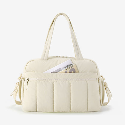 Reisetasche für Handgepäck – Leicht & Wasserabweisend mit Trolley-Gurt & PVC-Fach