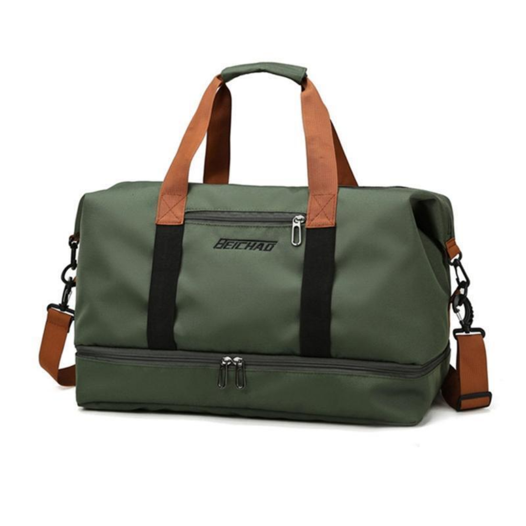 Wasserdichte Sport- und Reisetasche – 40L Weekender mit Schuhfach & Nassfach – Ideal für Sport, Reisen & Alltag
