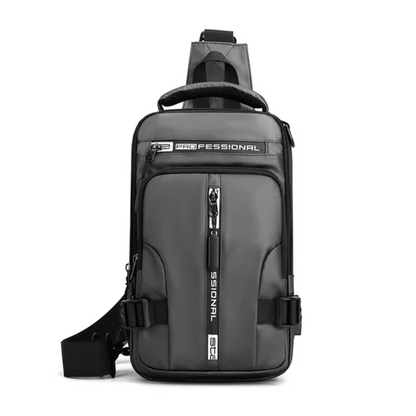 Wasserfeste Crossbody-Tasche mit USB-Anschluss – Anti-Diebstahl, Verstellbarer Schultergurt, Ideal für Reisen und Alltag