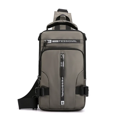 Wasserfeste Crossbody-Tasche mit USB-Anschluss – Anti-Diebstahl, Verstellbarer Schultergurt, Ideal für Reisen und Alltag