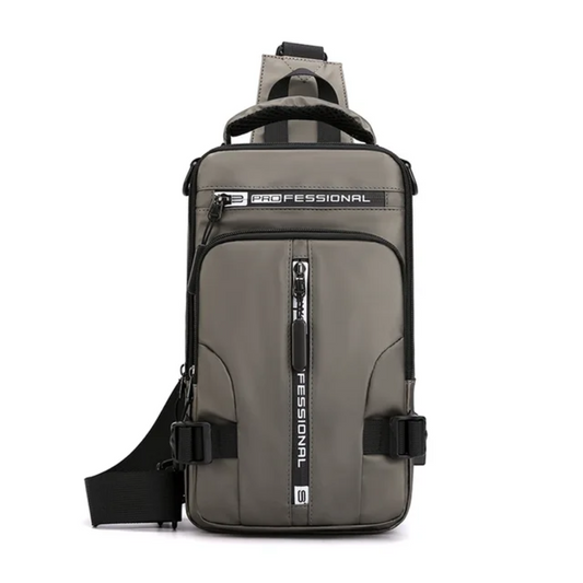 Wasserfeste Crossbody-Tasche mit USB-Anschluss – Anti-Diebstahl, Verstellbarer Schultergurt, Ideal für Reisen und Alltag