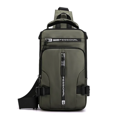 Wasserfeste Crossbody-Tasche mit USB-Anschluss – Anti-Diebstahl, Verstellbarer Schultergurt, Ideal für Reisen und Alltag