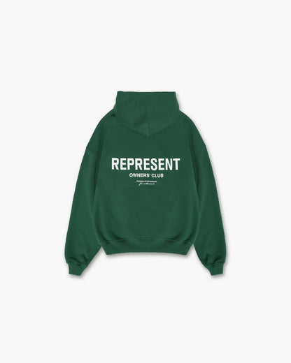 REPRESENT Hoodie – Schwarzer Unisex Kapuzenpullover mit Logo-Print