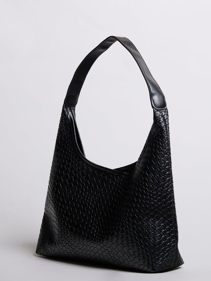 Luxuriöse Geflochtene Schultertasche mit Etui – Geräumig, Stilvoll & Nachhaltig