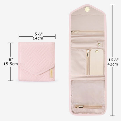 Schmucktasche Organizer – Kompakte Schmuck Aufbewahrung für Reisen im Umschlag-Design
