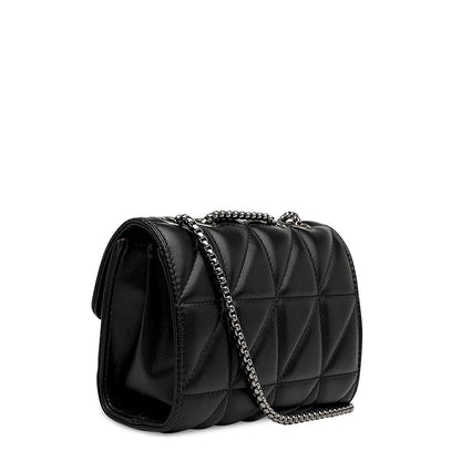 Luxuriöse Quilted Schultertasche mit Kette – Elegante Crossbody Bag aus veganem Leder