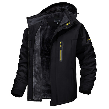 Wasserdichte Winterjacke Herren – Warme Outdoor Jacke mit Fleecefutter
