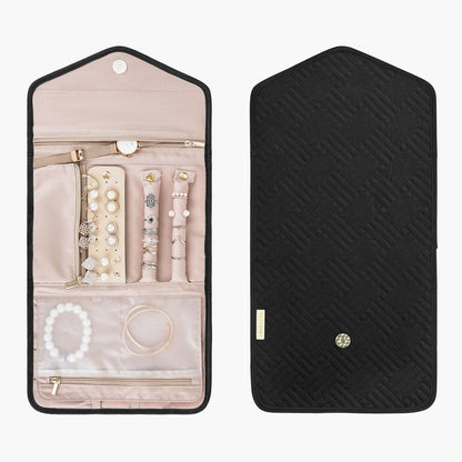 Schmucktasche Organizer – Kompakte Schmuck Aufbewahrung für Reisen im Umschlag-Design