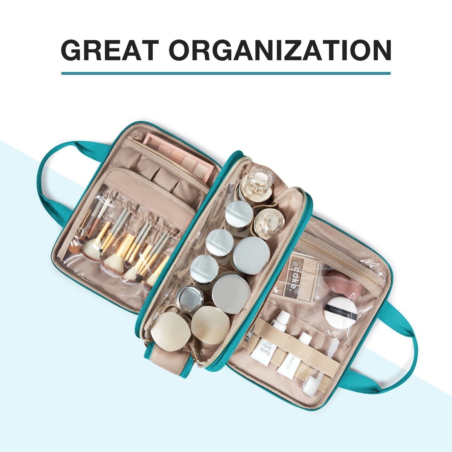 Luxuriöse Kulturtasche & Make-up Organizer – stilvoll, praktisch & wasserdicht