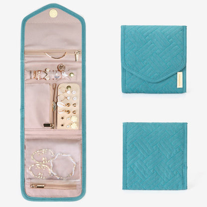 Schmucktasche Organizer – Kompakte Schmuck Aufbewahrung für Reisen im Umschlag-Design