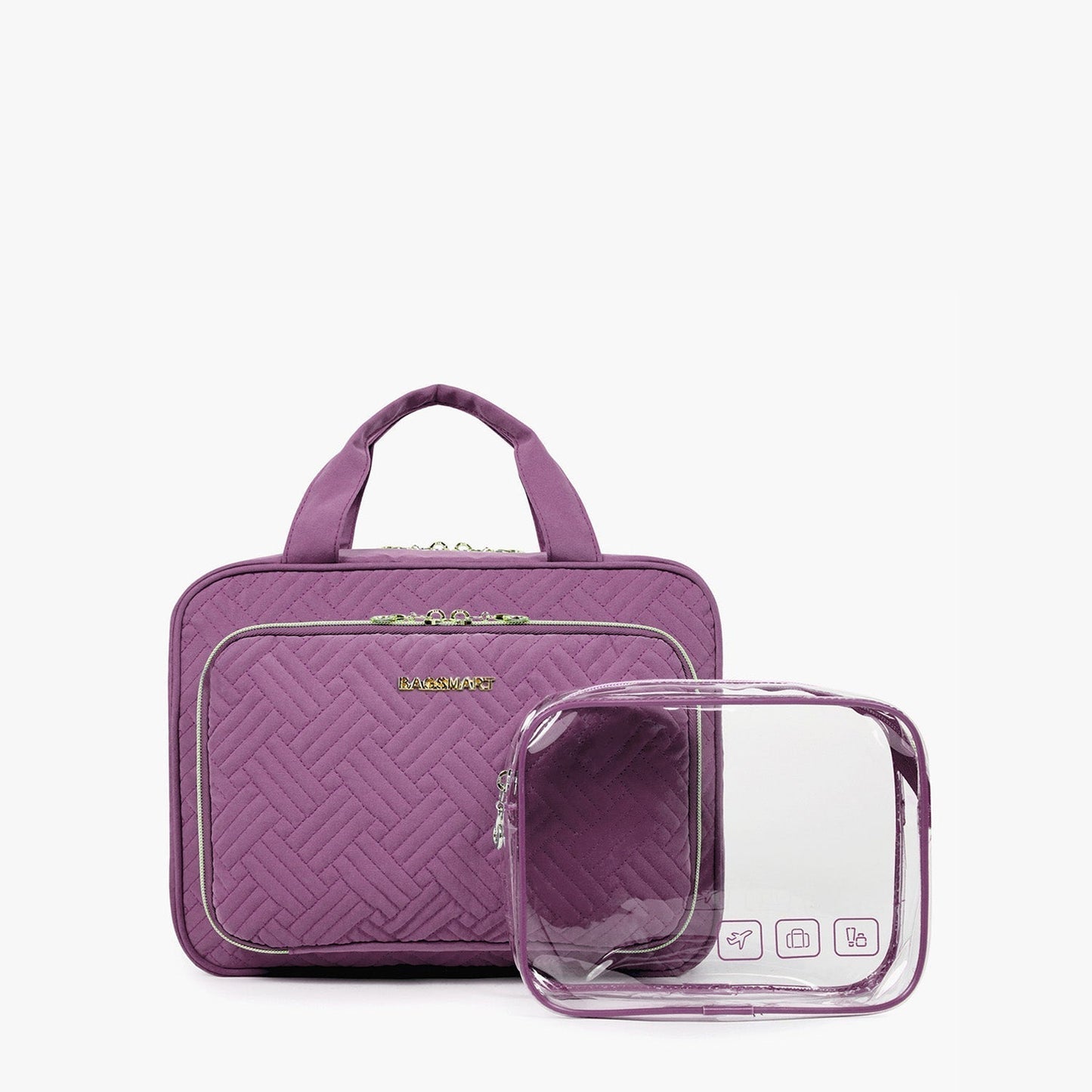 Wasserdichte Kulturtasche mit Transparentem Reiseset – Luxus Kosmetik- & Make-up Tasche für Reisen