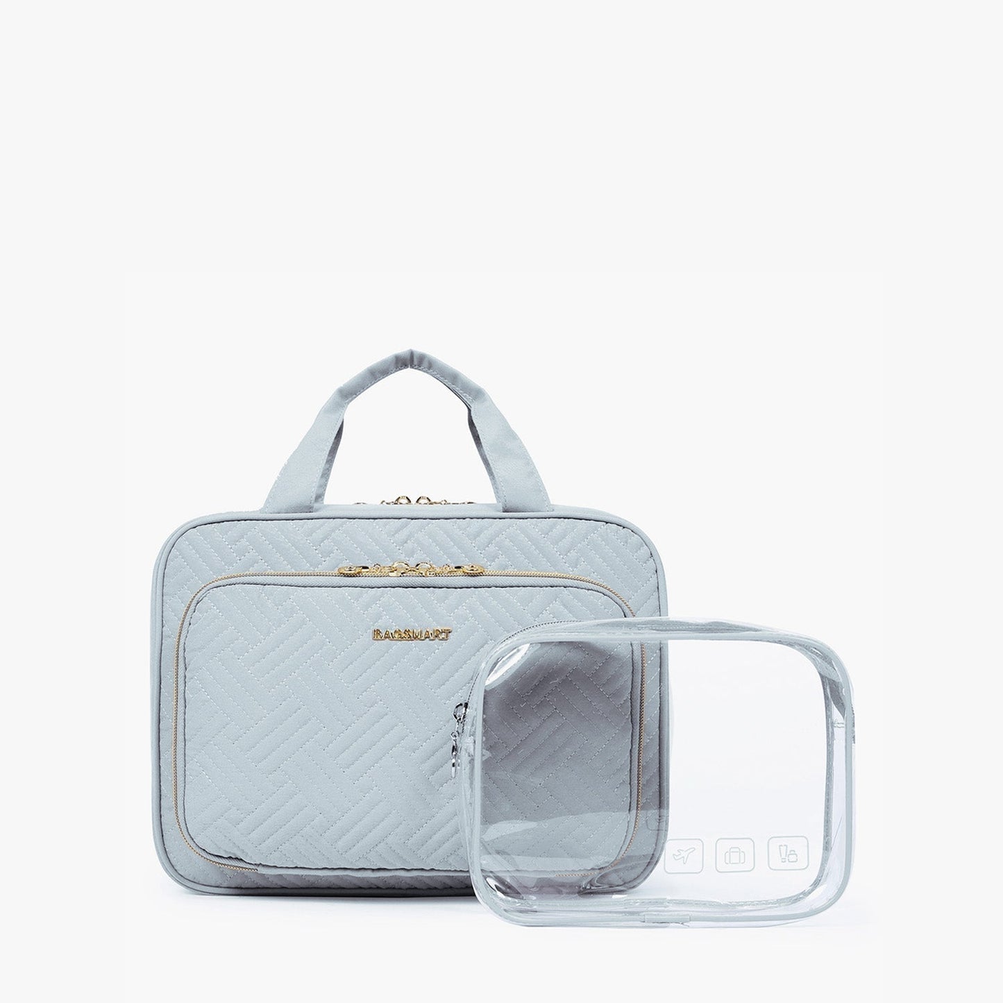 Wasserdichte Kulturtasche mit Transparentem Reiseset – Luxus Kosmetik- & Make-up Tasche für Reisen