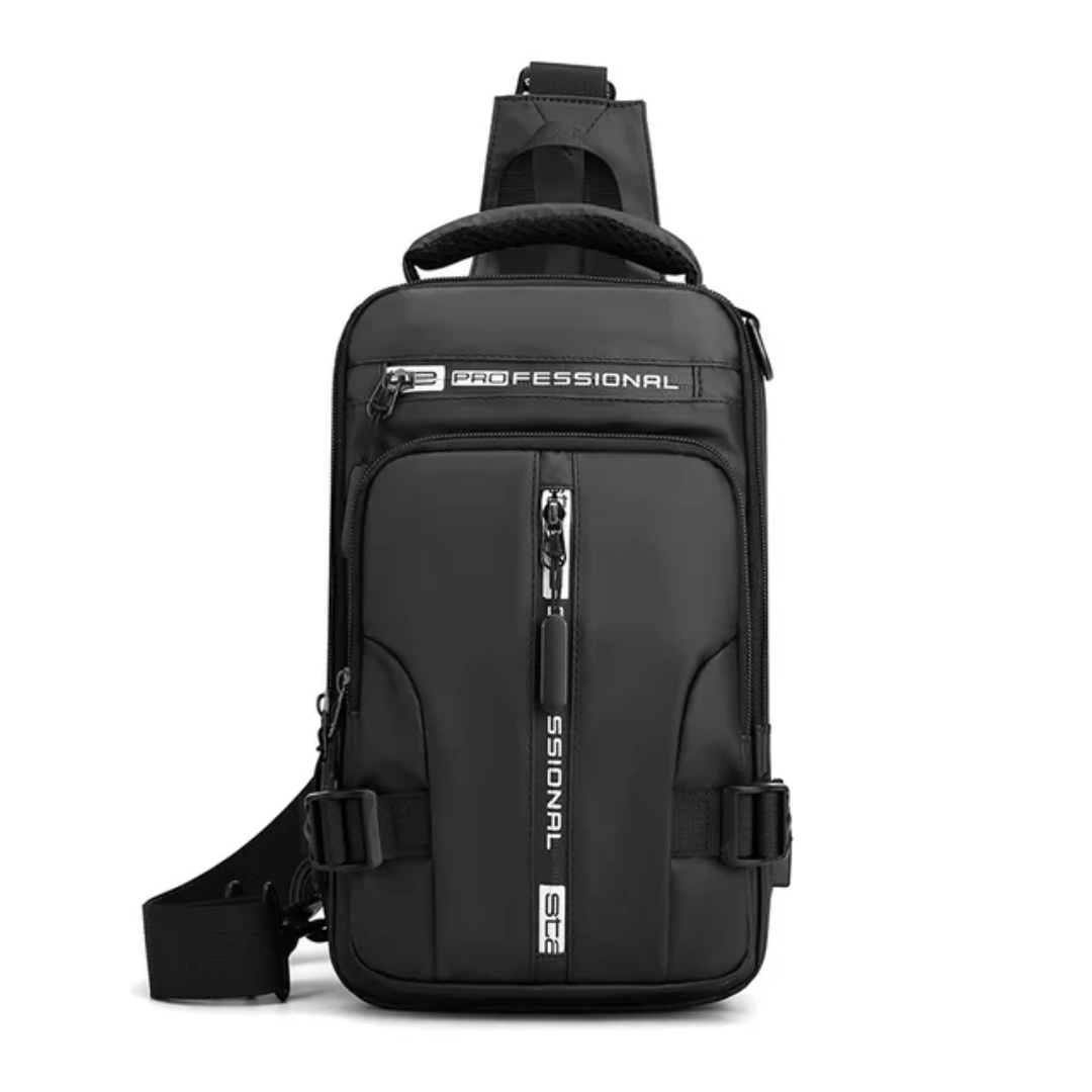 Wasserfeste Crossbody-Tasche mit USB-Anschluss – Anti-Diebstahl, Verstellbarer Schultergurt, Ideal für Reisen und Alltag