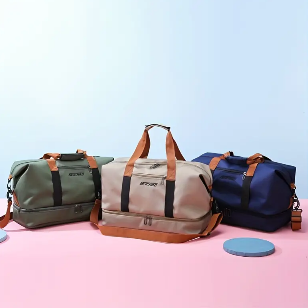 Wasserdichte Sport- und Reisetasche – 40L Weekender mit Schuhfach & Nassfach – Ideal für Sport, Reisen & Alltag