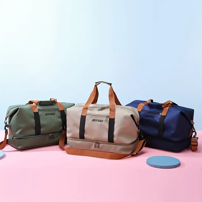 Wasserdichte Sport- und Reisetasche – 40L Weekender mit Schuhfach & Nassfach – Ideal für Sport, Reisen & Alltag