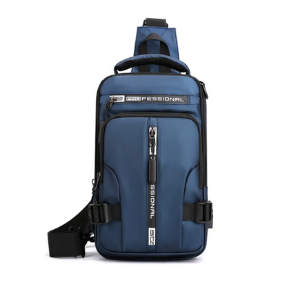 Wasserfeste Crossbody-Tasche mit USB-Anschluss – Anti-Diebstahl, Verstellbarer Schultergurt, Ideal für Reisen und Alltag