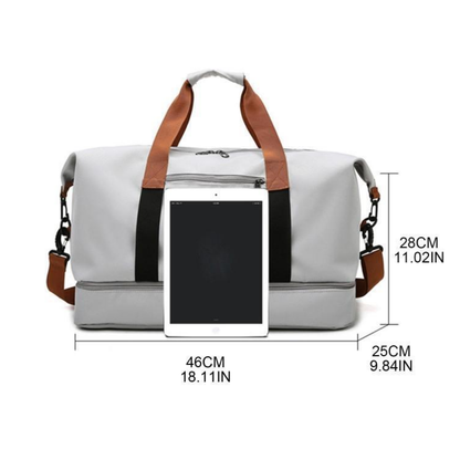 Wasserdichte Sport- und Reisetasche – 40L Weekender mit Schuhfach & Nassfach – Ideal für Sport, Reisen & Alltag