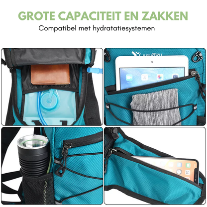 Leichter Outdoor Rucksack – wetterfest, atmungsaktiv, ideal als Tages-Wanderrucksack & Fahrradrucksack