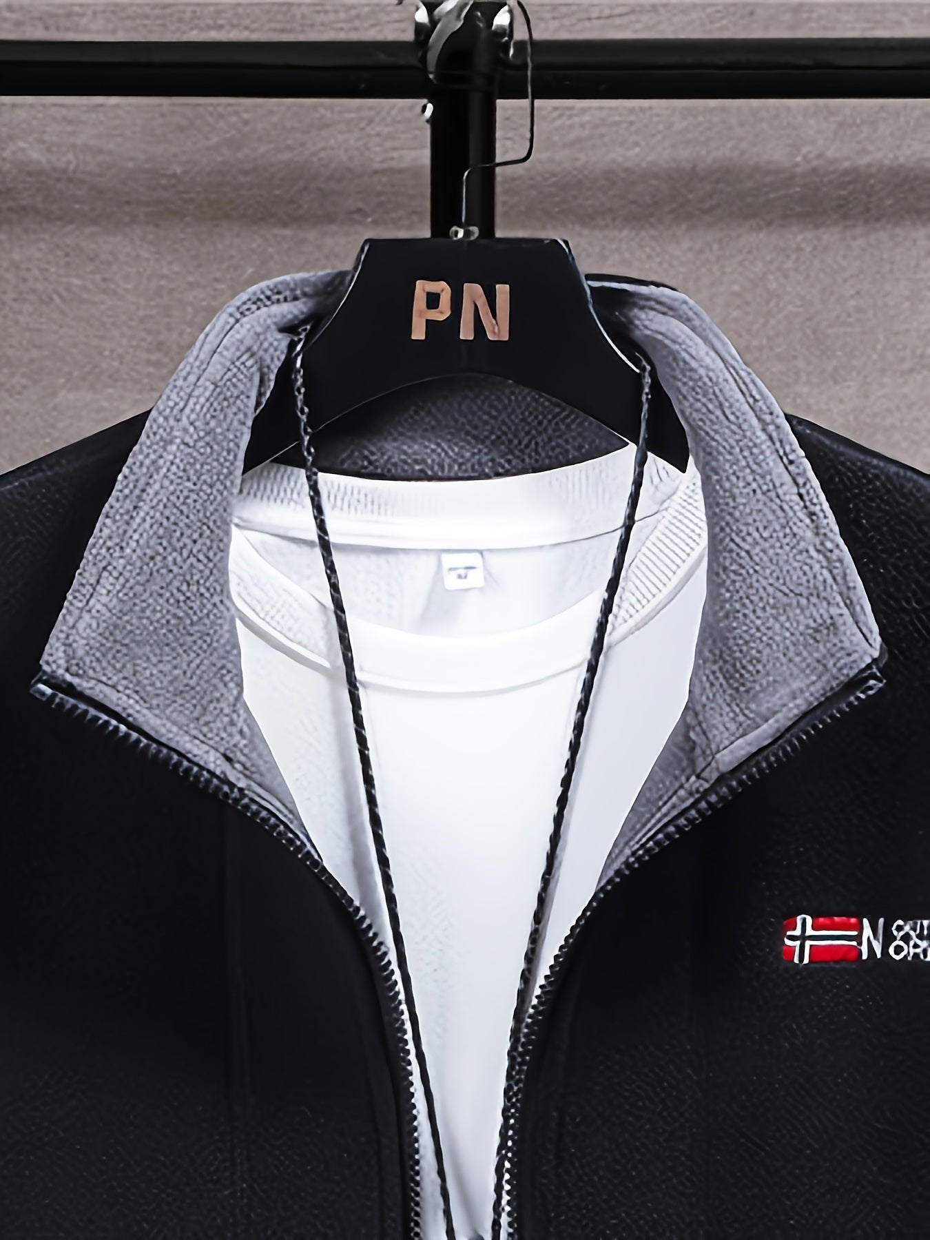 Outdoor Fleecejacke Herren – Warme Übergangsjacke mit Stehkragen & Reißverschlusstaschen