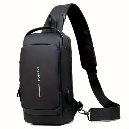 Diebstahlsichere Crossbody Tasche – Wasserdicht, USB-Ladeanschluss & Modernes Design