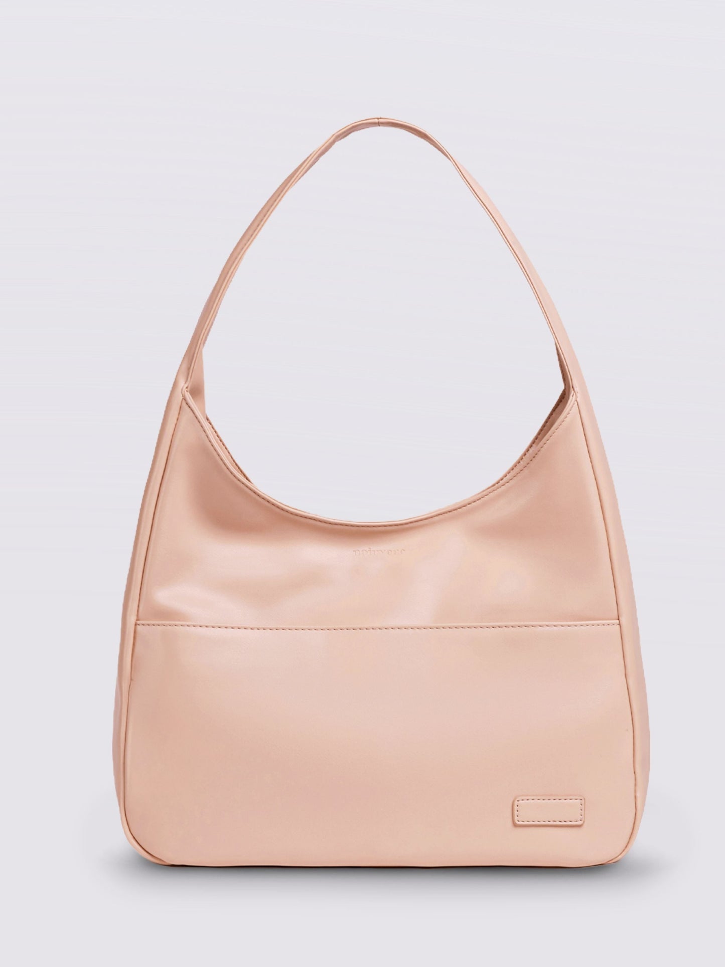 Geräumige Schwarze Schultertasche aus Veganer Leder – Minimalistisches Design