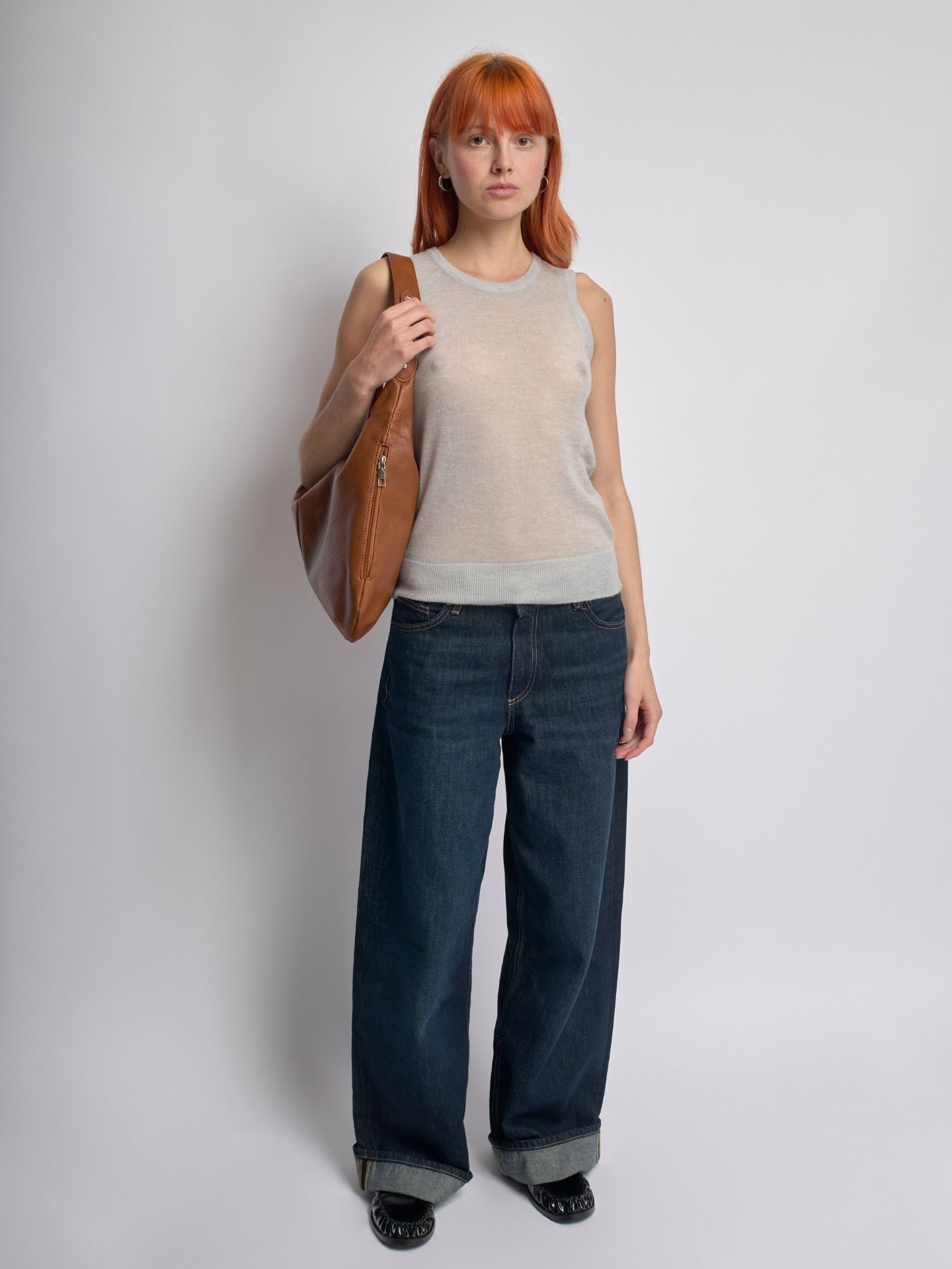 Große Schultertasche Damen – Veganes Leder in Schwarz & Lila