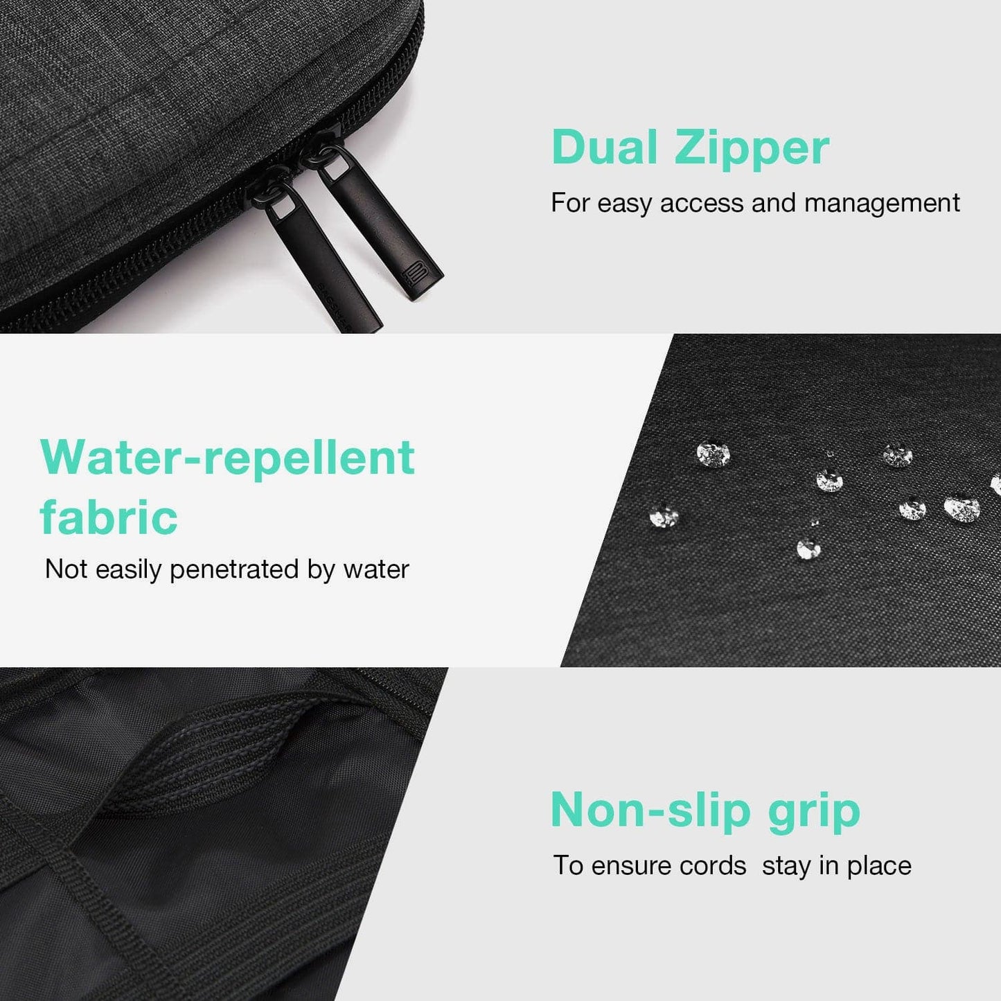 Tech Organizer – Wasserdichte Kabeltas für Reisen & Alltag