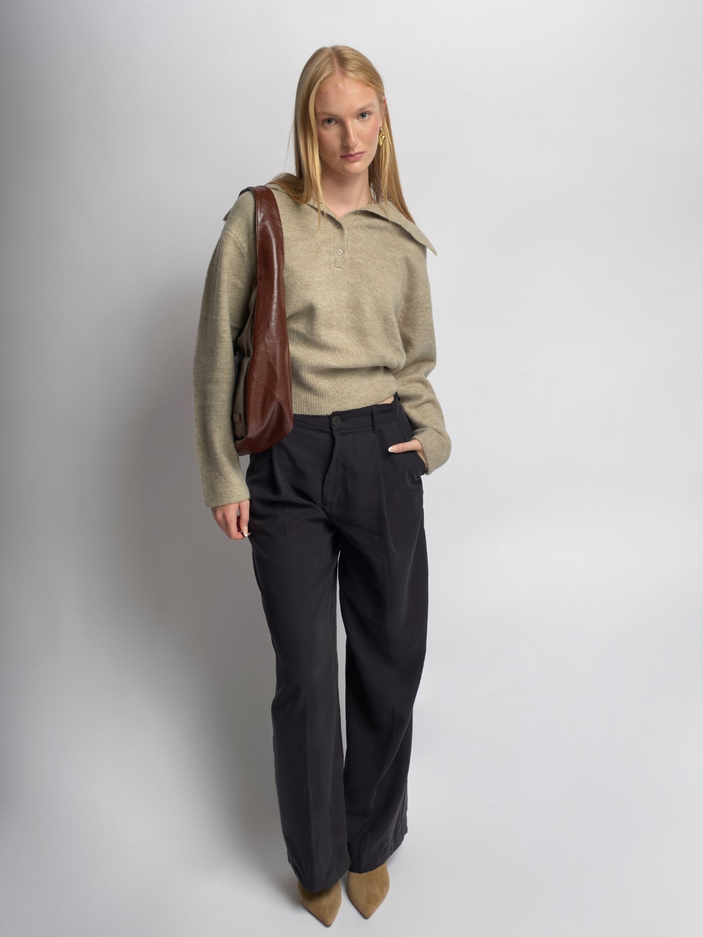 Liorra Vegane Halbmond Schultertasche – Elegant, Vielseitig & Modern