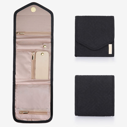 Schmucktasche Organizer – Kompakte Schmuck Aufbewahrung für Reisen im Umschlag-Design