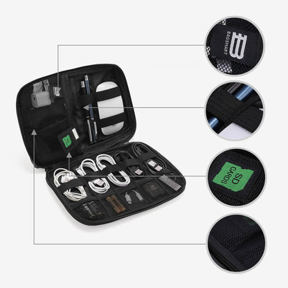 Tech Organizer – Wasserdichte Kabeltas für Reisen & Alltag