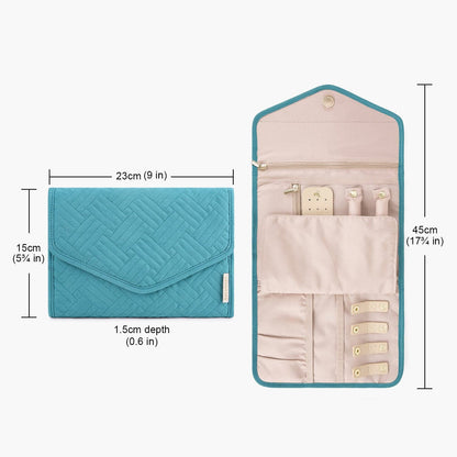 Schmucktasche Organizer – Kompakte Schmuck Aufbewahrung für Reisen im Umschlag-Design