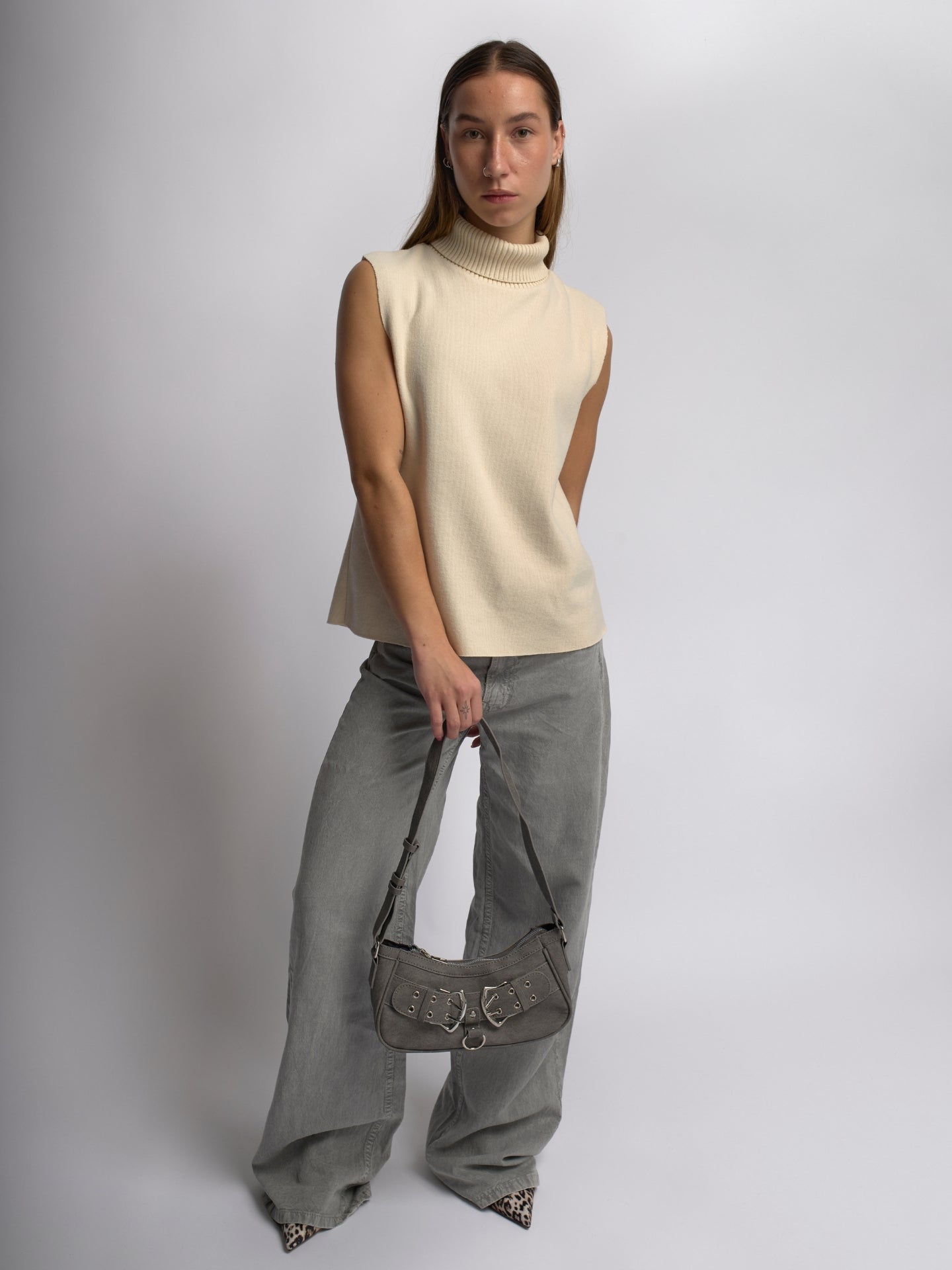 Trendy Schultertasche Damen mit Schnalle – Kompakt & Stilvoll