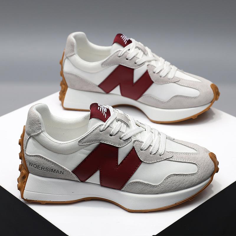 Mina Damen Sneaker – Leicht, Atmungsaktiv & Trendig in Beige-Orange