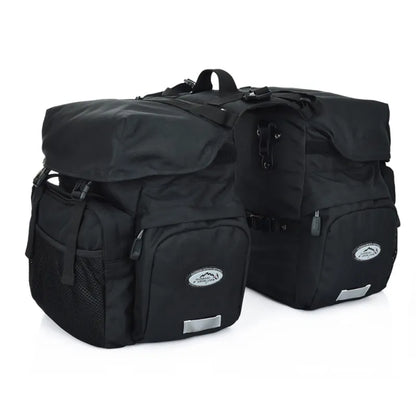 Wasserdichte Fahrradtasche – Doppelte Hintertasche mit viel Stauraum & Seitentaschen