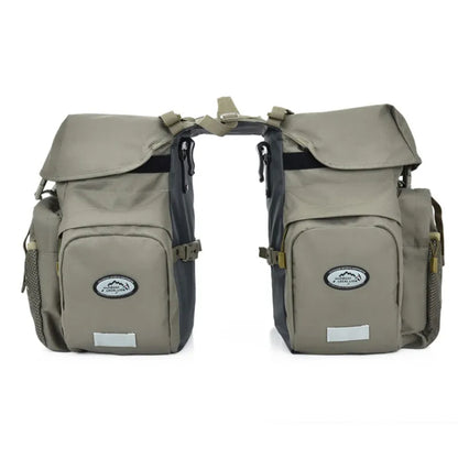 Wasserdichte Fahrradtasche – Doppelte Hintertasche mit viel Stauraum & Seitentaschen